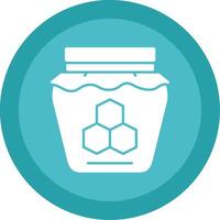 Honey Glyph Multi Circle Icon vector