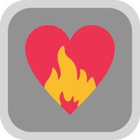 Passion Flat Round Corner Icon vector