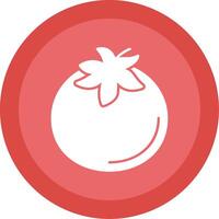 Tomato Glyph Multi Circle Icon vector