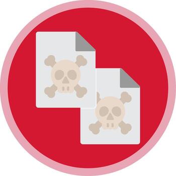 Duplicate Flat Multi Circle Icon vector