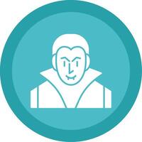 Evil Glyph Multi Circle Icon vector