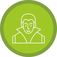 Evil Line Multi Circle Icon vector