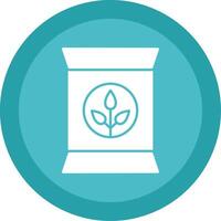 Fertilizer Glyph Multi Circle Icon vector