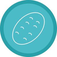 potato Line Multi Circle Icon vector