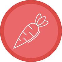 Carrot Line Multi Circle Icon vector