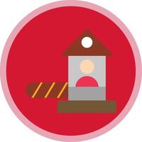 Checkpoint Flat Multi Circle Icon vector