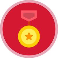 Winning Flat Multi Circle Icon vector