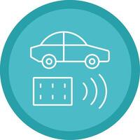 Remote Vehicle Line Multi Circle Icon vector