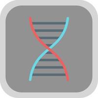 DNA Flat Round Corner Icon vector