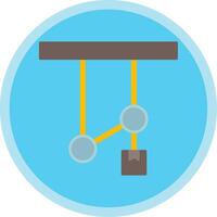 Pulley Flat Multi Circle Icon vector