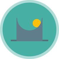 Friction Flat Multi Circle Icon vector