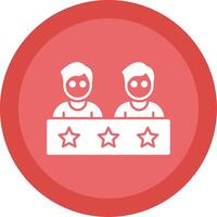 Candidates Glyph Multi Circle Icon vector