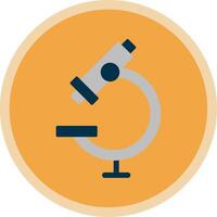 Microscope Flat Multi Circle Icon vector