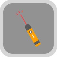 Laser Pen Flat Round Corner Icon vector