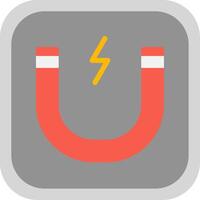Magnetic Flat Round Corner Icon vector