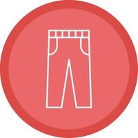 Trousers Line Multi Circle Icon vector