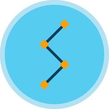 Path Flat Multi Circle Icon vector