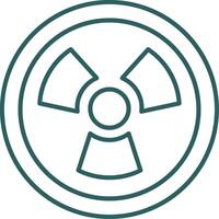 Nuclear Line Gradient Round Corner Icon vector