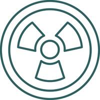 Nuclear Line Gradient Round Corner Icon vector