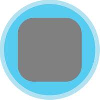 Round Corner Flat Multi Circle Icon vector