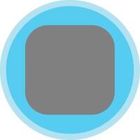 Round Corner Flat Multi Circle Icon vector