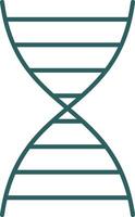 DNA Line Gradient Round Corner Icon vector