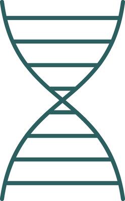 DNA Line Gradient Round Corner Icon