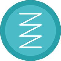 Spring Glyph Multi Circle Icon vector