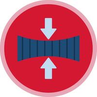 Elasticity Flat Multi Circle Icon vector