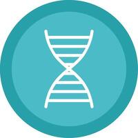 DNA Glyph Multi Circle Icon vector