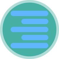 Horizontal Right Align Flat Multi Circle Icon vector