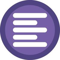 Horizontal Left Align Glyph Multi Circle Icon vector