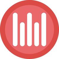 Vertical Align Bottom Glyph Multi Circle Icon vector