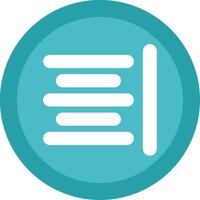 Horizontal Align Glyph Multi Circle Icon vector