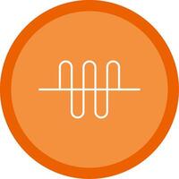 Audio Wave Line Multi Circle Icon vector