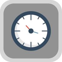 Clock Flat Round Corner Icon vector