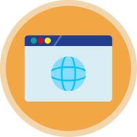 Website Design Flat Multi Circle Icon vector