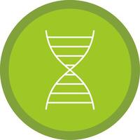 DNA Line Multi Circle Icon vector