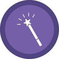 Magic Wand Glyph Multi Circle Icon vector