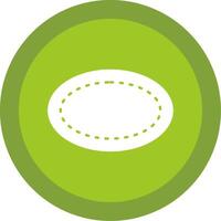Oval Glyph Multi Circle Icon vector
