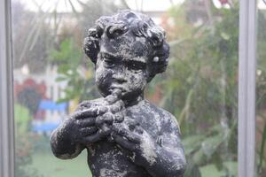 Garden Statue Close Up In Detail photo