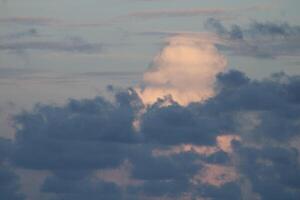 Clouds In THe Sky On A Bright Sunny Day photo