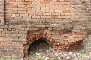 Old Brick Chimney Up Close With different angular Views. photo