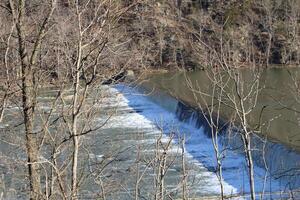 Waterfall At The Shannondale River Dam In Charles Town WV photo