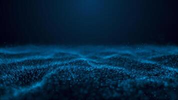 resumen azul tecnología partículas ondulación digital antecedentes foto