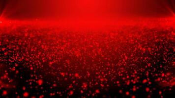 abstract red technology particles wave digital background photo