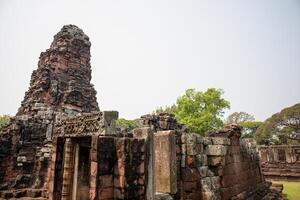 Phimai stone castle ancient at historical park, Phimai District, Nakhon Ratchasima photo