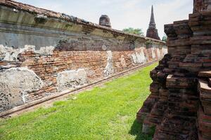 wat mahathat antiguo a histórico parque a ayutthaya histórico parque, phra nakhon si ayutthaya provincia, Tailandia foto