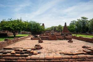 wat mahathat antiguo a histórico parque a ayutthaya histórico parque, phra nakhon si ayutthaya provincia, Tailandia foto