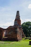 wat mahathat antiguo a histórico parque a ayutthaya histórico parque, phra nakhon si ayutthaya provincia, Tailandia foto